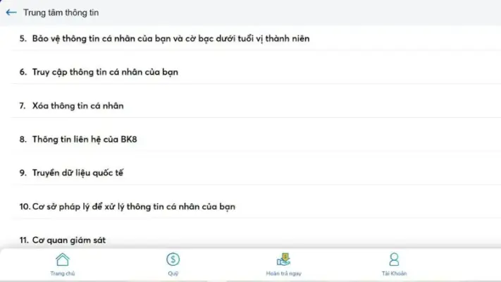 Chính Sách Bảo Mật BK8 - Minh Bạch, An Toàn Tuyệt Đối