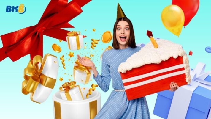Quà thưởng sinh nhật lên đến VND 7,888 tại BK8